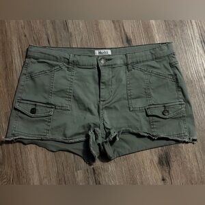 Spring Break Sale 3/15-3/21 -  Mudd Olive Green Cargo Cutoff Shorts - Size 11